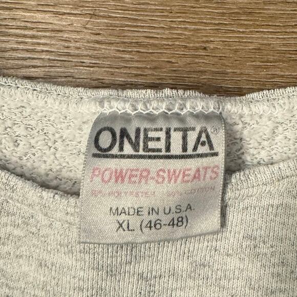 VTG 90s M.C. Escher Graphic Crewneck Oneita XL(46-48) USA Gray Sleeve Hit! - Picture 5 of 12